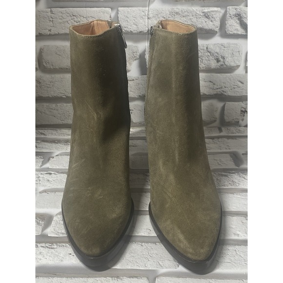 Madewell The Darcy‎ Ankle Boot in Burnt Olive Suede Upper Women's Size 8 - Picture 3 of 9
